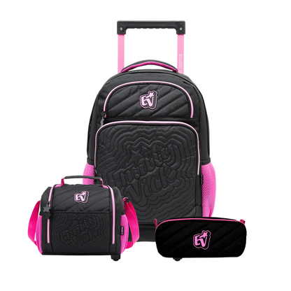 Kit Mochila Emily Vick 17 + Lancheira Térmica + Estojo