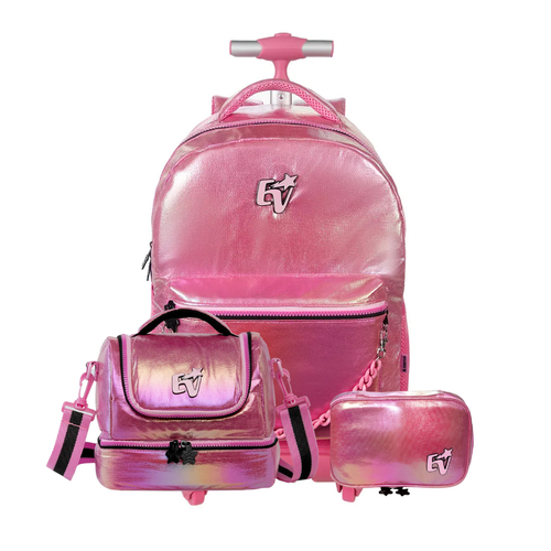 Kit Mochila Emily Vick 17 + Lancheira Térmica + Estojo