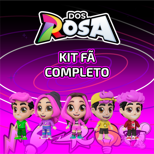 KIT FÃ COLECIONÁVEL COMPLETO COM 5 BONECOS DO GRUPO DOS ROSA 