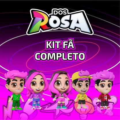 KIT FÃ COLECIONÁVEL COMPLETO COM 5 BONECOS DO GRUPO DOS ROSA 