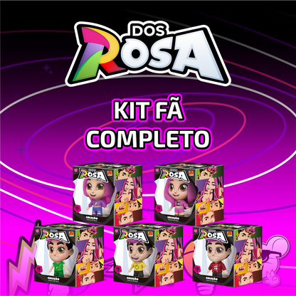 KIT FÃ COLECIONÁVEL COMPLETO COM 5 BONECOS DO GRUPO DOS ROSA 