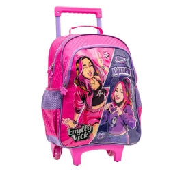 Mochila de Rodinhas Escolar 16 Emilly Vick X