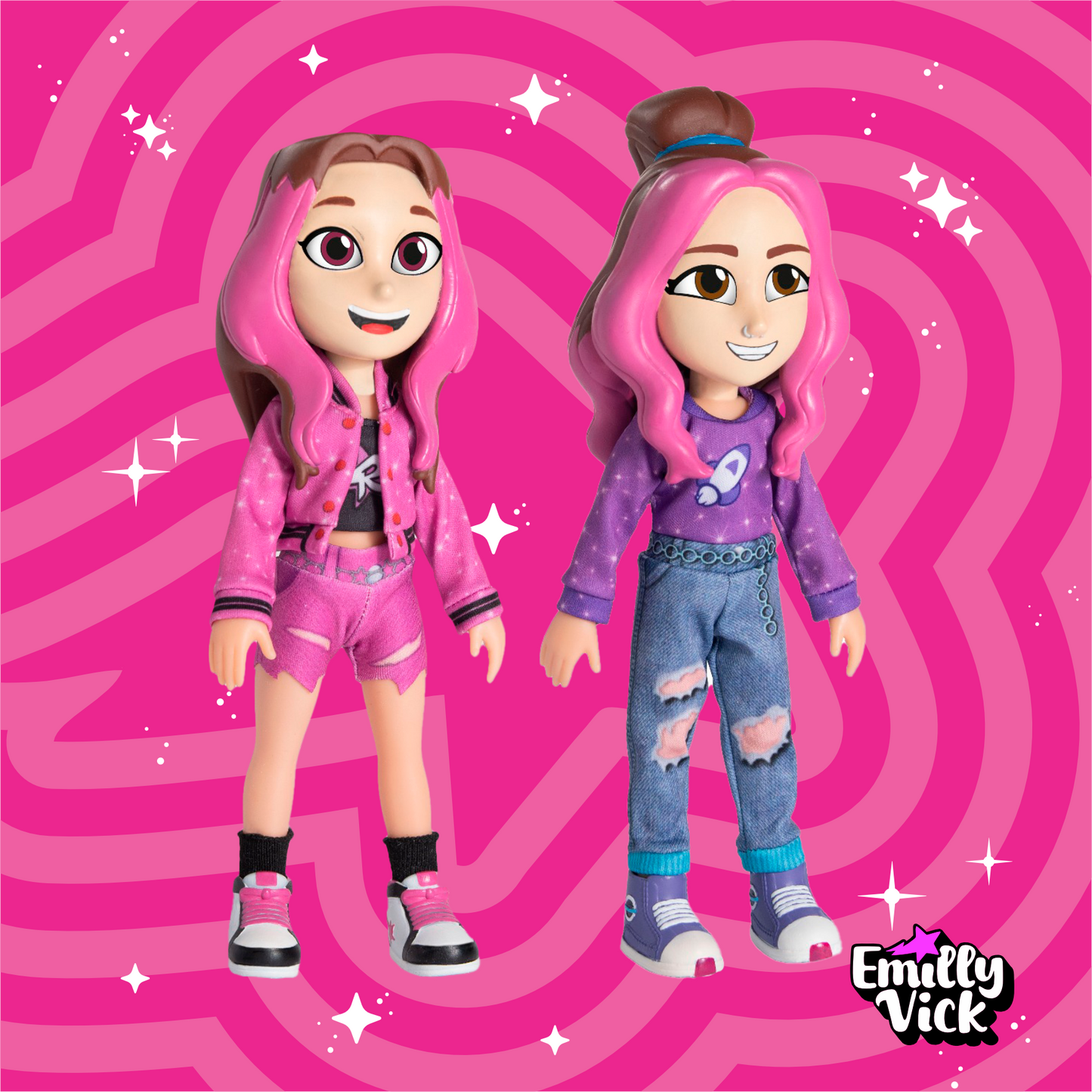 KIT COM 2 BONECAS GRANDES - EMILLY VICK E KATLEN - LANÇAMENTO