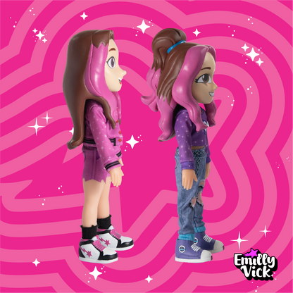 KIT COM 2 BONECAS GRANDES - EMILLY VICK E KATLEN - LANÇAMENTO